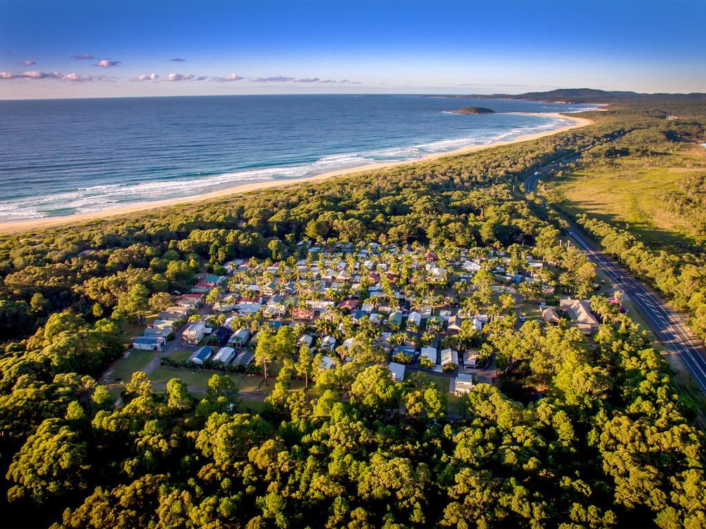 Wairo Beach Holiday Park Tabourie Lake Buitenkant foto